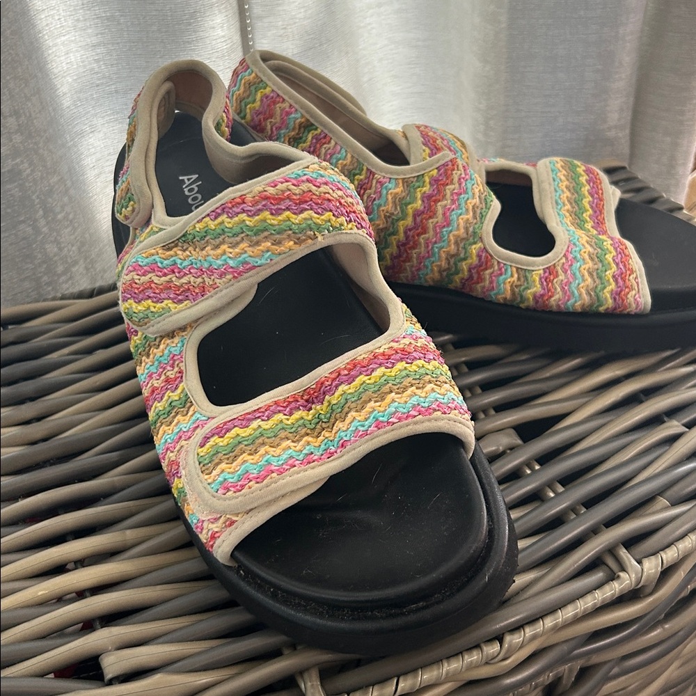 Abound Colorful Woven Strap Sandals